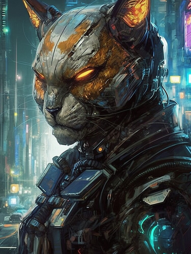 Cyberpunk Felines #1 by nixlim T-Shirts, Hoodie, Sweatshirt | BlankRebels.com (Image 2)