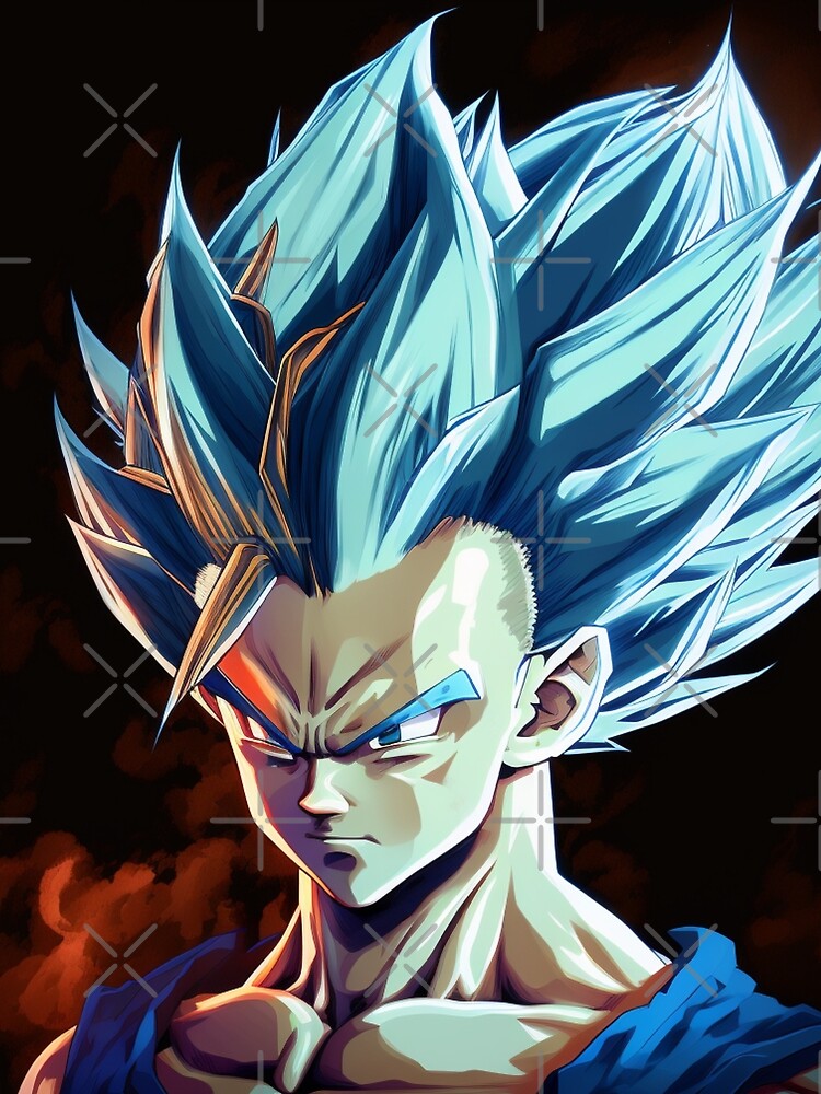 Blue manga dude by MajinCactus T-Shirts, Hoodie, Sweatshirt | BlankRebels.com (Image 2)