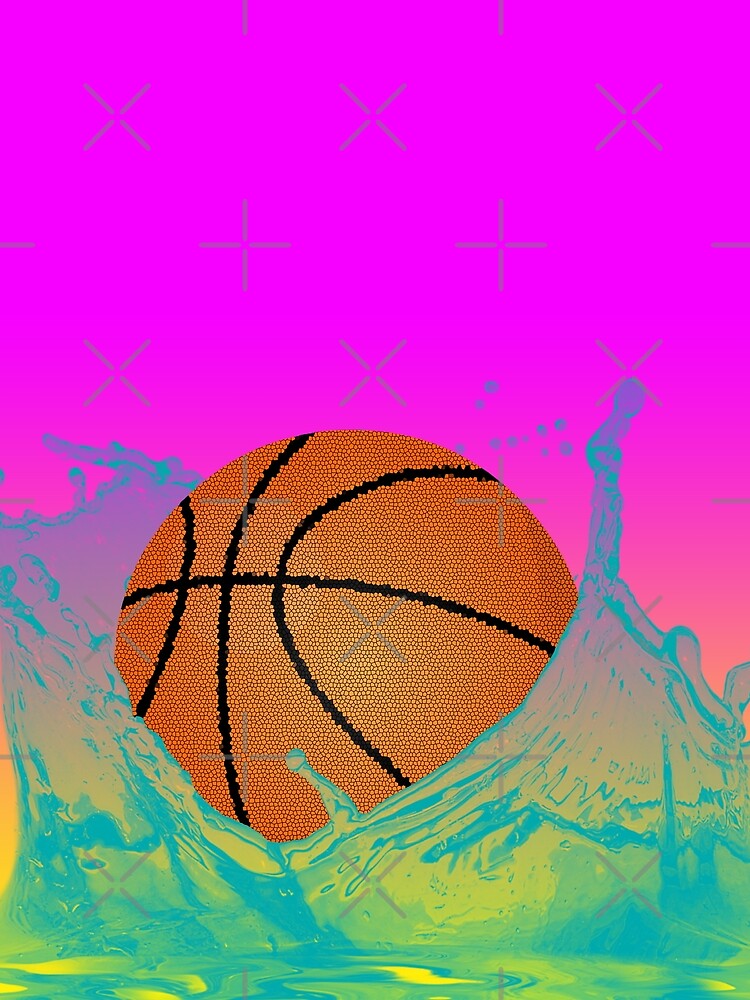 Vaporwave Basketball Splash by tdjeff02 T-Shirts, Hoodie, Sweatshirt | BlankRebels.com (Image 2)
