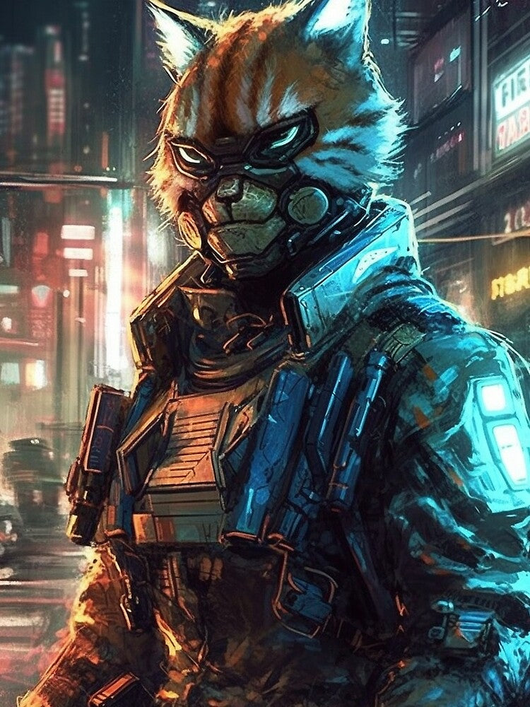 Cyberpunk Felines #EBF210F10 by nixlim