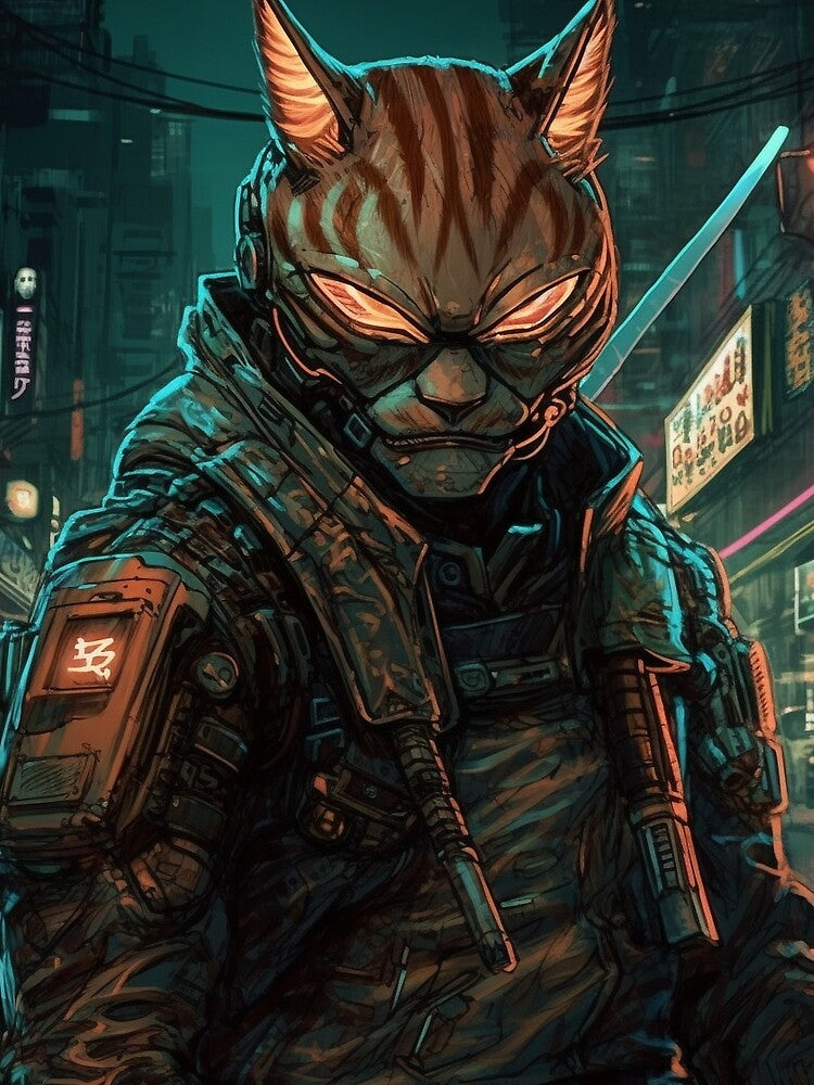 Cyberpunk Felines #7C2CEFC59 by nixlim
