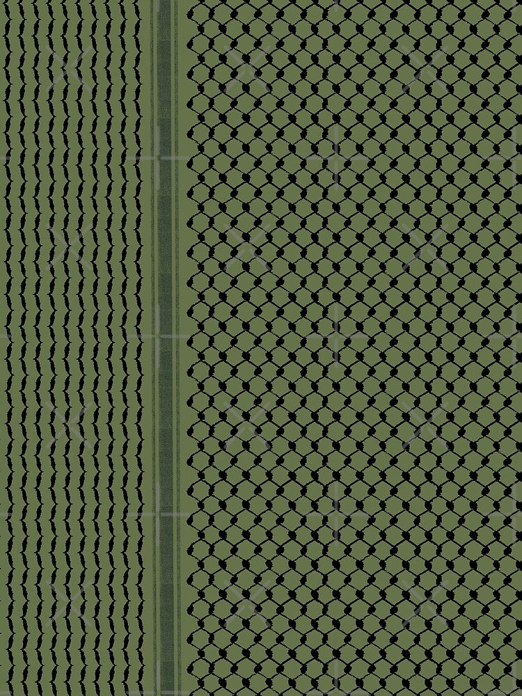 Palestinian Hatta Kufiya Folk Pattern #2 Olive Green Palestine Arabic Traditional Keffiyeh T-Shirts, Hoodie, Sweatshirt