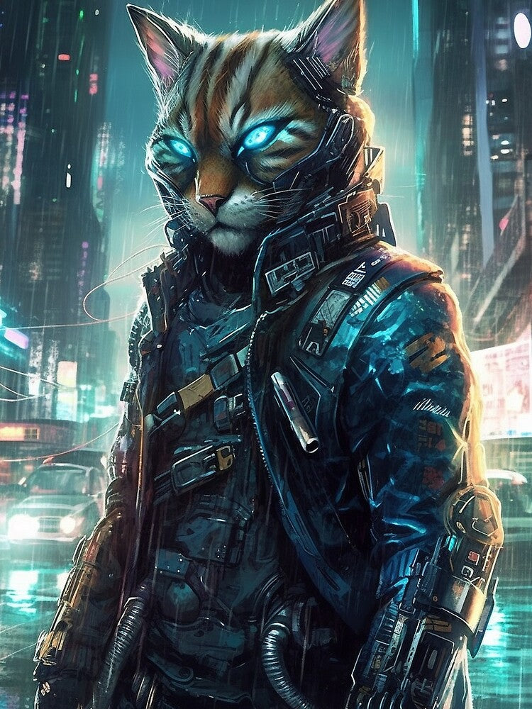 Cyberpunk Felines #20C038CB0 by nixlim T-Shirts, Hoodie, Sweatshirt | BlankRebels.com (Image 2)