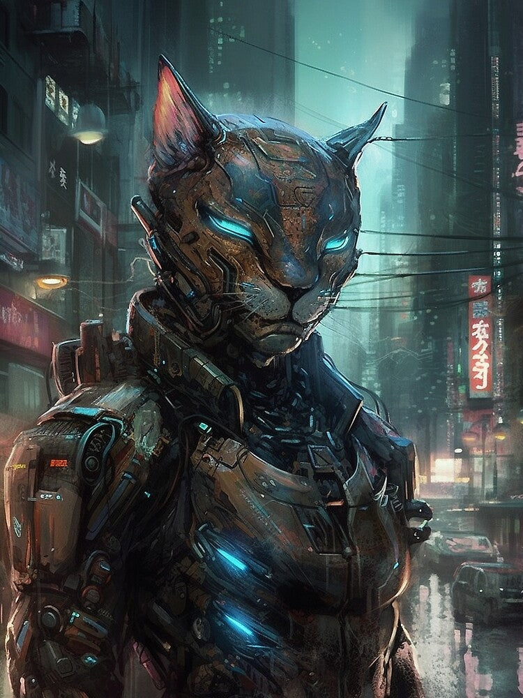 Cyberpunk Felines #AEAEF8A1D by nixlim T-Shirts, Hoodie, Sweatshirt | BlankRebels.com (Image 2)