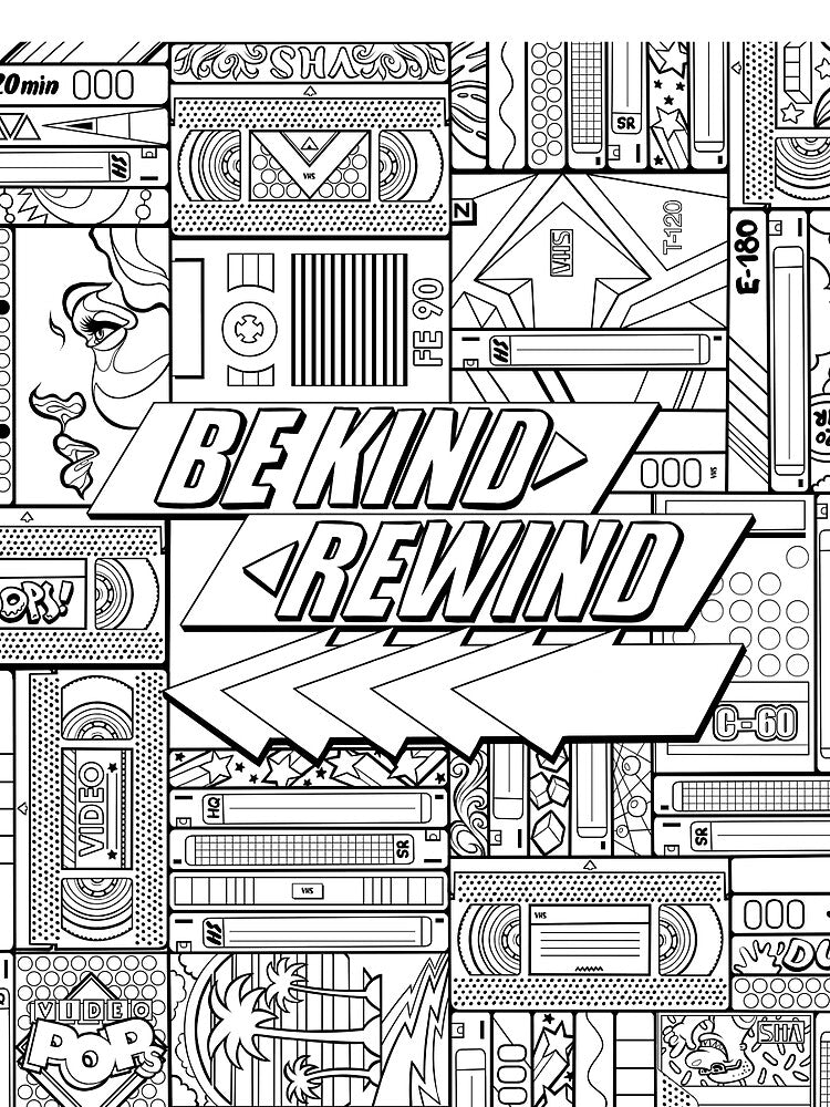 Be Kind Rewind - 80s Throwback, 1980s, 80s by lightburstmedia