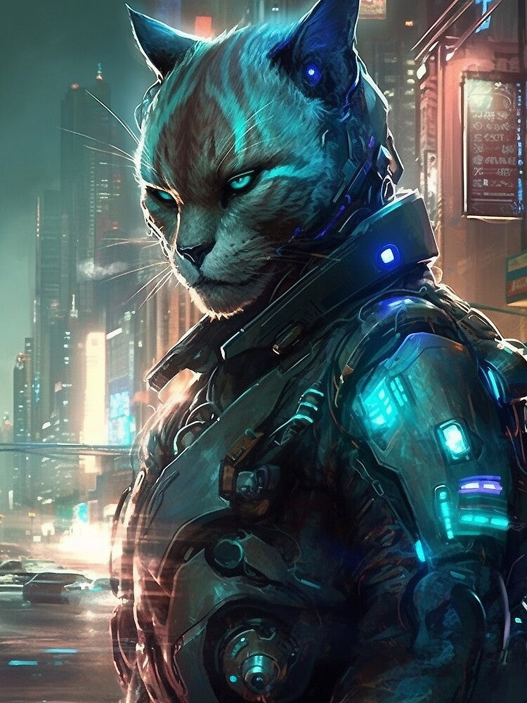 Cyberpunk Felines #DA6E4FF86 by nixlim