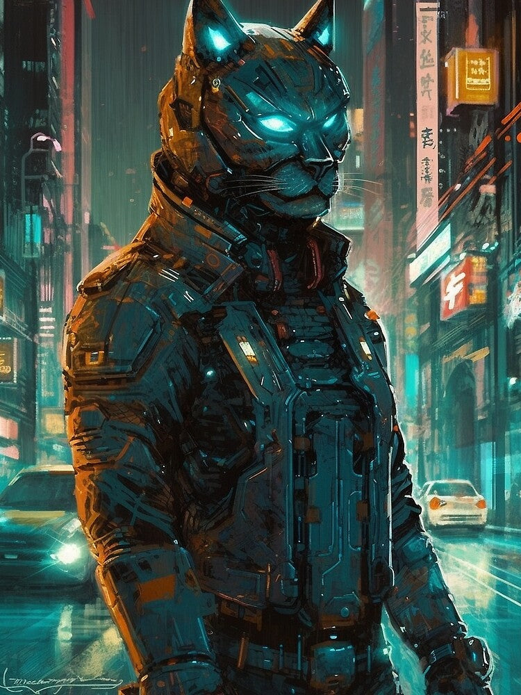Cyberpunk Felines #2E944468D by nixlim T-Shirts, Hoodie, Sweatshirt | BlankRebels.com (Image 2)