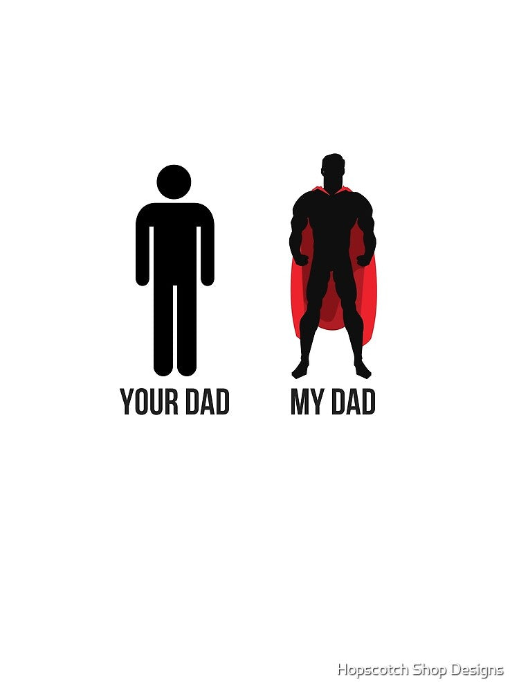 Superhero Funny Father's Day Gift by Hopscotch Shop Designs