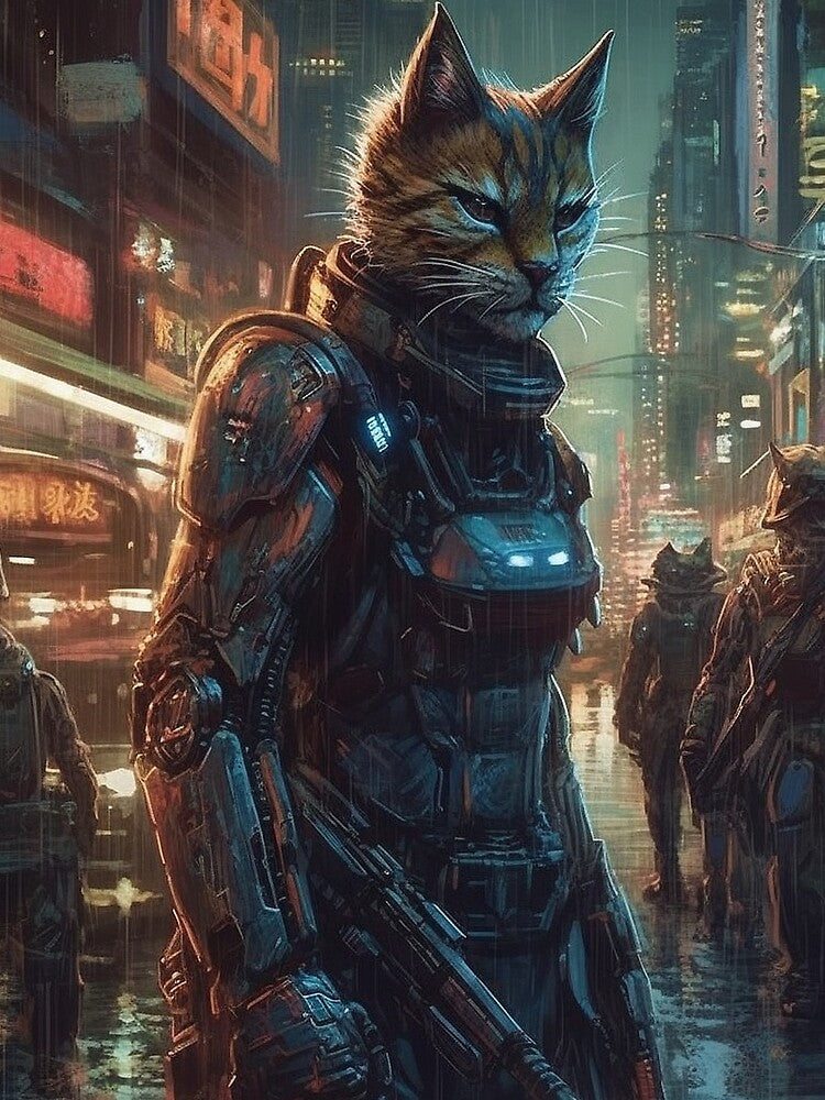 Cyberpunk Felines #28B740C7C by nixlim T-Shirts, Hoodie, Sweatshirt | BlankRebels.com (Image 2)
