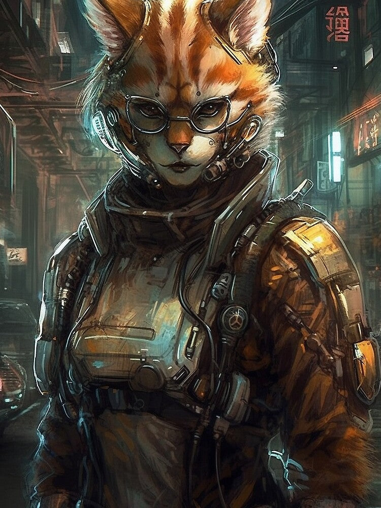 Cyberpunk Felines #59EBAAD06 by nixlim T-Shirts, Hoodie, Sweatshirt | BlankRebels.com (Image 2)