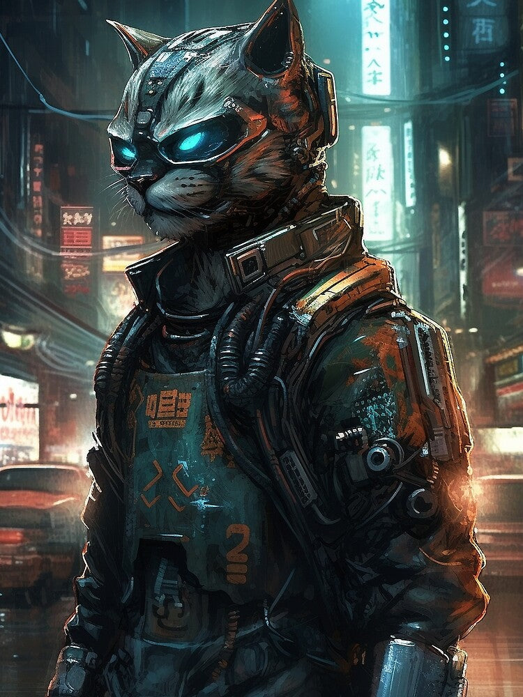 Cyberpunk Felines #2C4BF34EA by nixlim