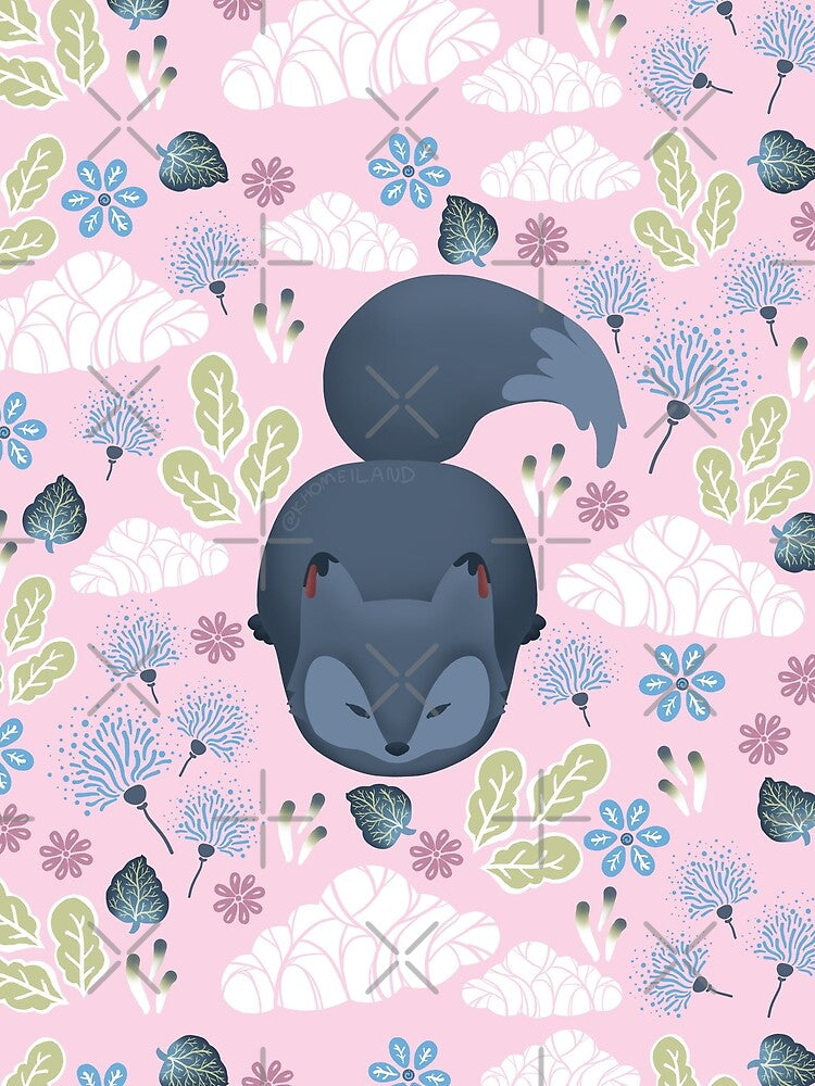 Fluffy Fox Pattern with Nature Background by Khotekmei T-Shirts, Hoodie, Sweatshirt | BlankRebels.com (Image 2)