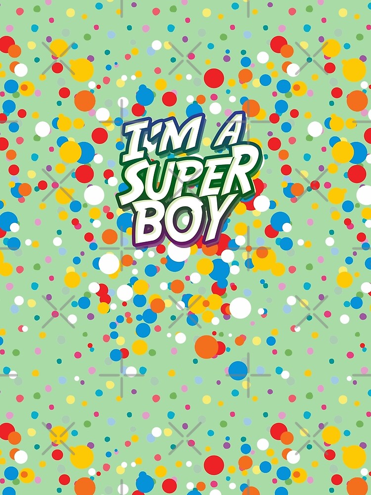 Polka dot boy, I'm a superhero, pastel tea green color by yashik T-Shirts, Hoodie, Sweatshirt | BlankRebels.com (Image 2)