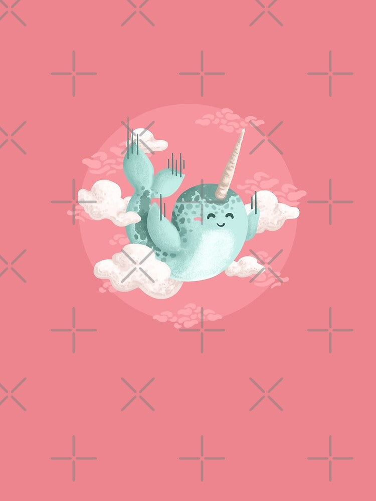 Freefall Narwhal by Khotekmei T-Shirts, Hoodie, Sweatshirt | BlankRebels.com (Image 2)