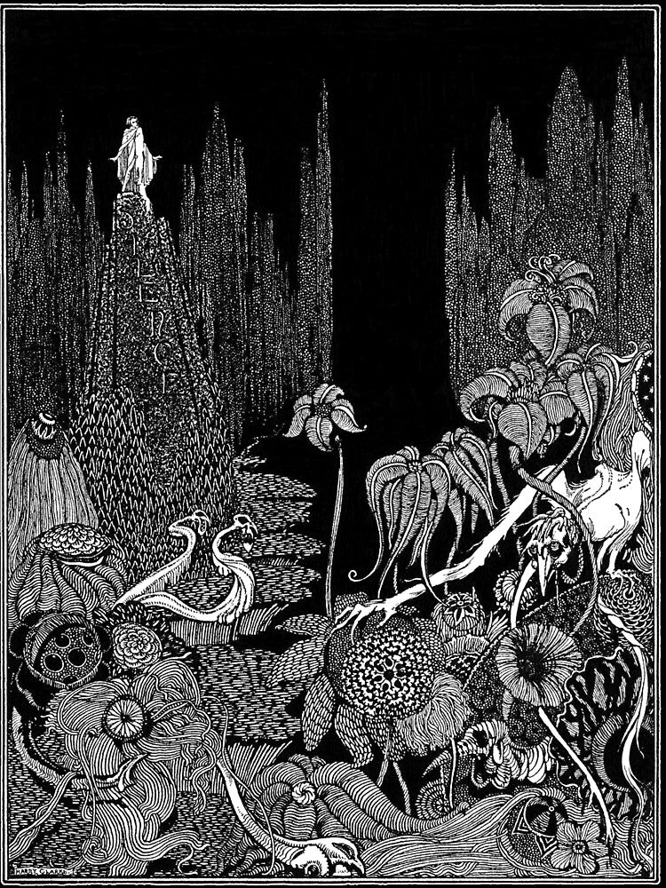 Silence - A Fable: Harry Clarke: Edgar Allan Poe by Grandma's Graphics T-Shirts, Hoodie, Sweatshirt (Image 2)