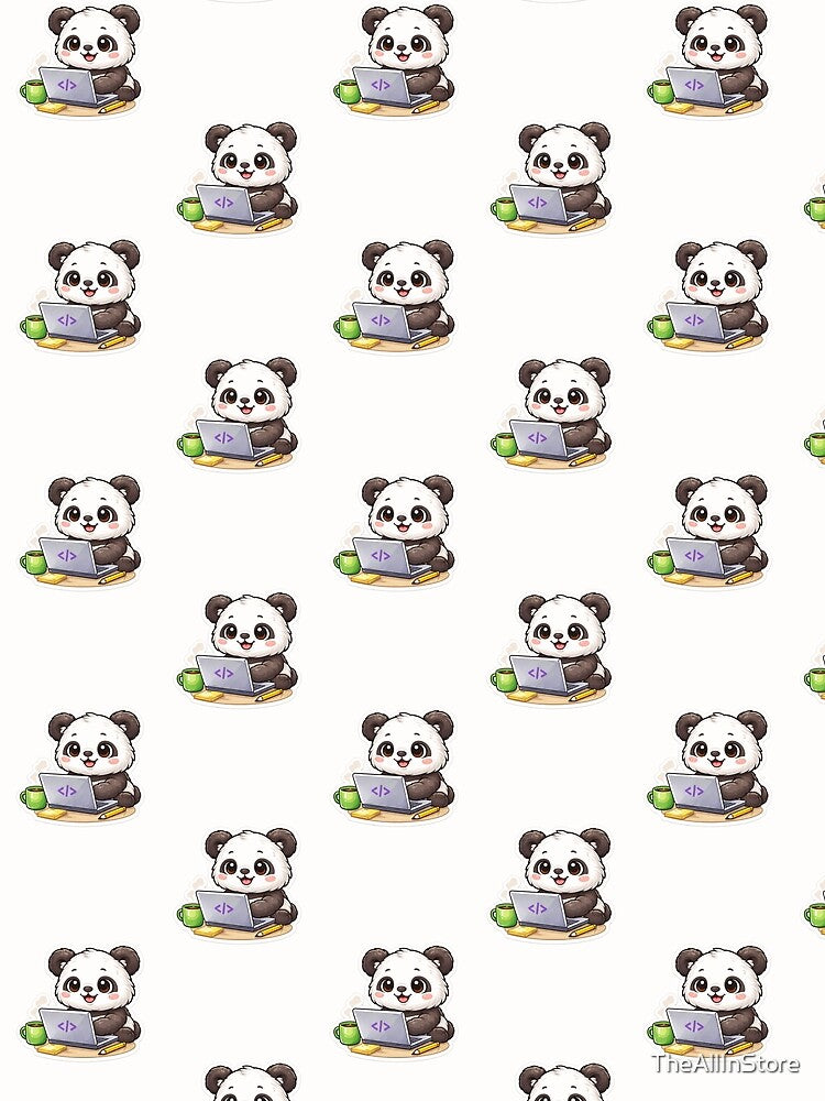 Cute Coding Panda Art by TheAllInStore T-Shirts, Hoodie, Sweatshirt | BlankRebels.com (Image 2)