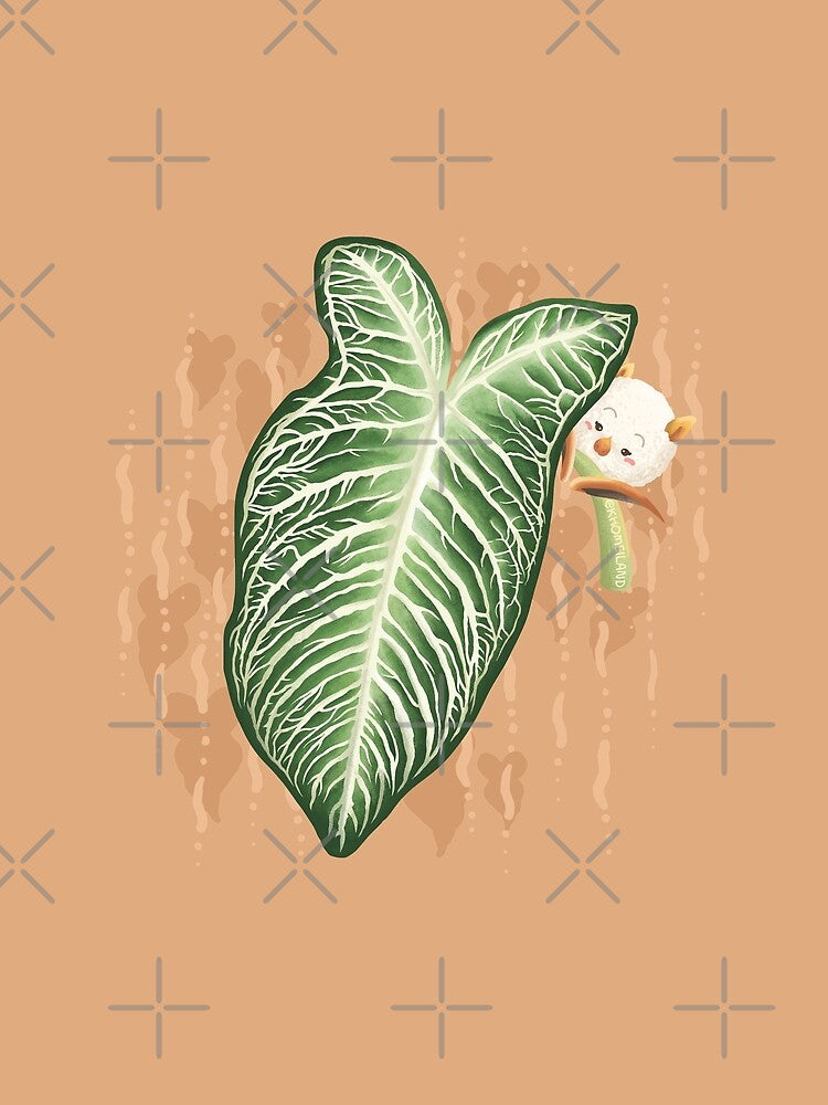 Honduran White bat on Xanthosoma Lindenii Leaf by Khotekmei T-Shirts, Hoodie, Sweatshirt | BlankRebels.com (Image 2)