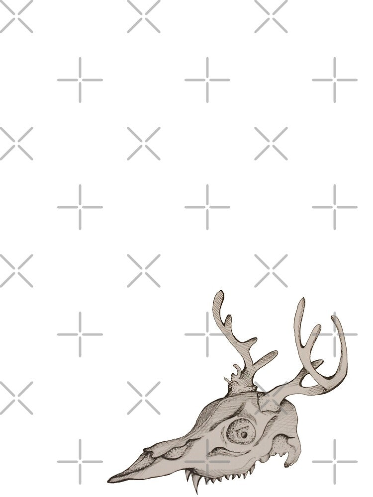 Deer Skull Ink Sketch by RagingOstrich T-Shirts, Hoodie, Sweatshirt | BlankRebels.com (Image 2)