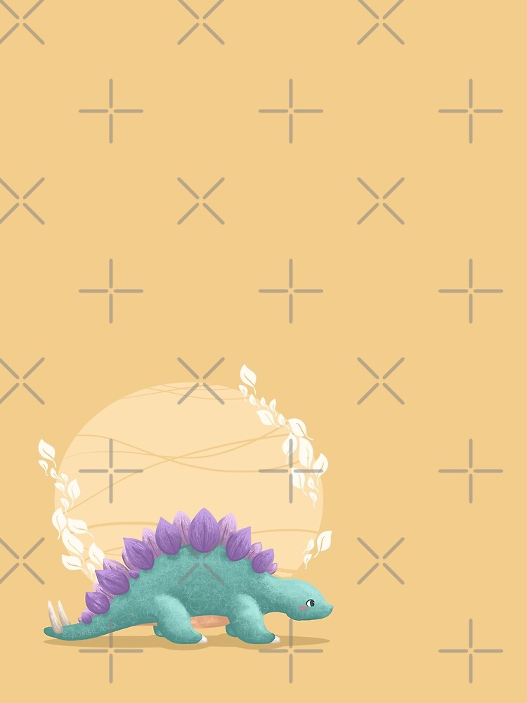 Stegosaurus with Purple Plates on his Back by Khotekmei T-Shirts, Hoodie, Sweatshirt | BlankRebels.com (Image 2)