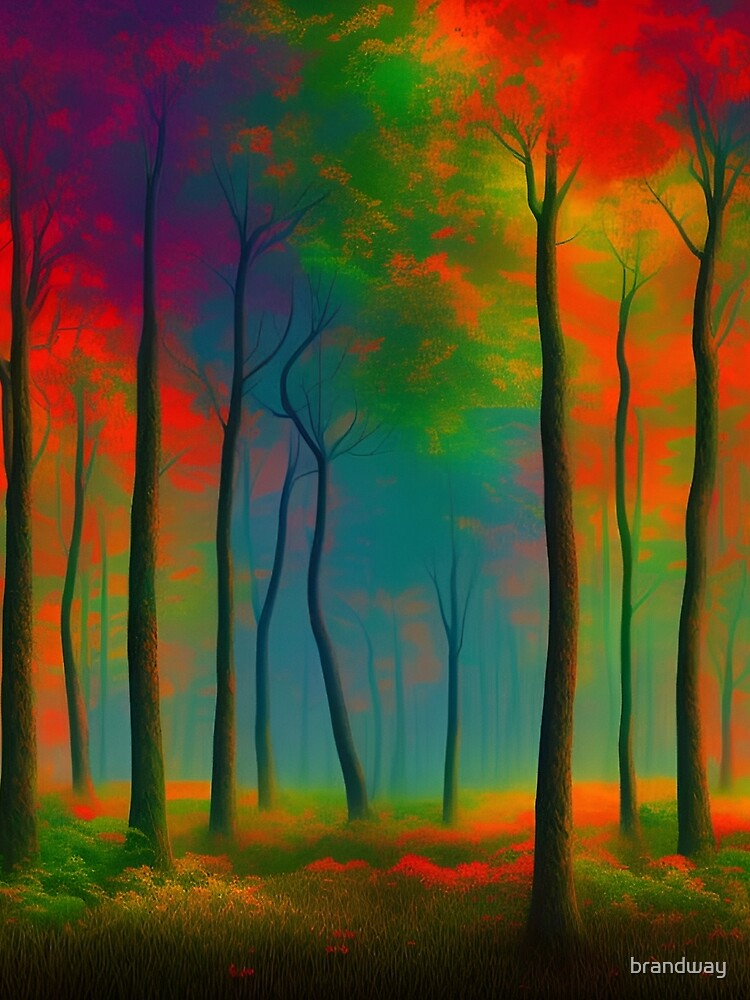 Colorful autumn forest by brandway T-Shirts, Hoodie, Sweatshirt | BlankRebels.com (Image 2)