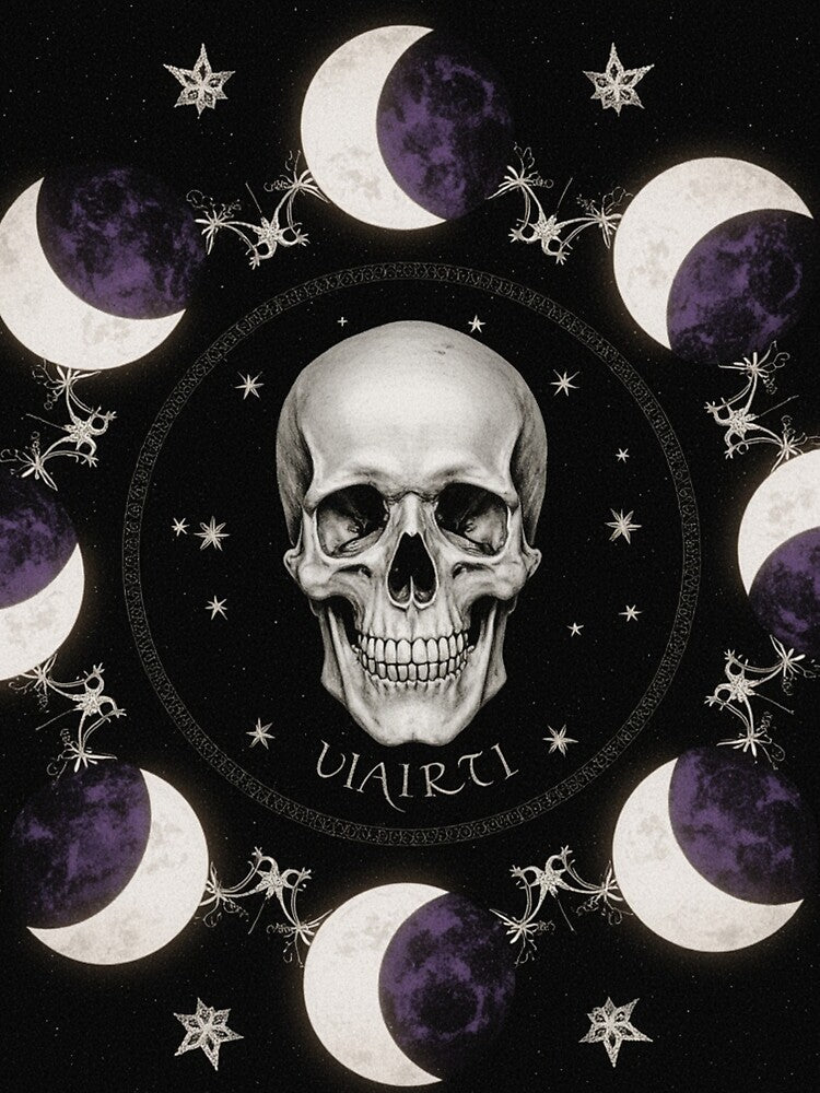 Mystic Skull and Moon Phases – Occult Gothic Art by JouRav T-Shirts, Hoodie, Sweatshirt | BlankRebels.com (Image 2)