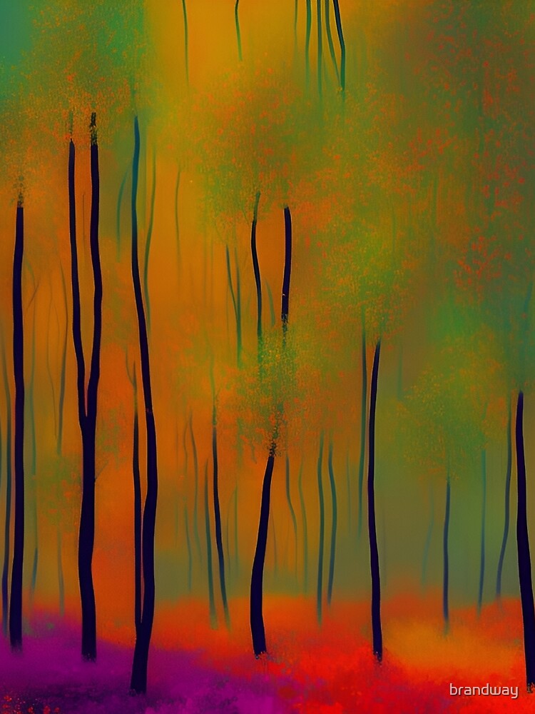 Autumn colorful forest in the morning by brandway T-Shirts, Hoodie, Sweatshirt | BlankRebels.com (Image 2)