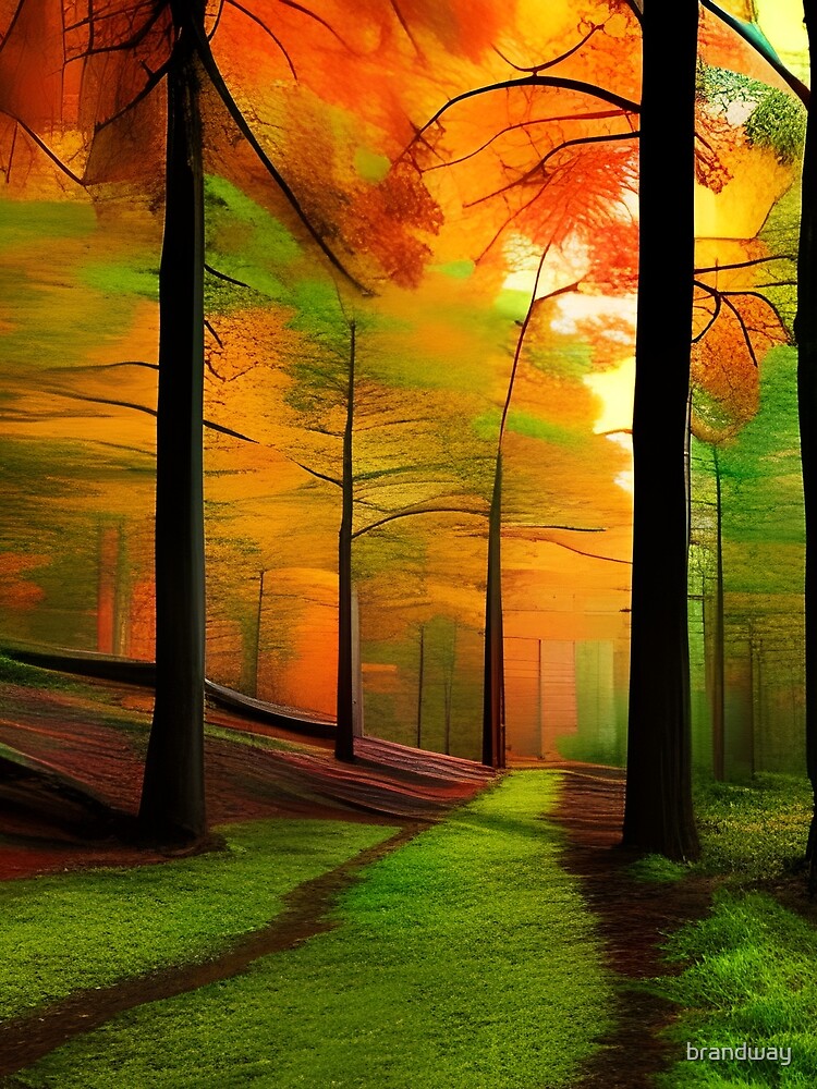 Yellow trees in the forest by brandway T-Shirts, Hoodie, Sweatshirt | BlankRebels.com (Image 2)