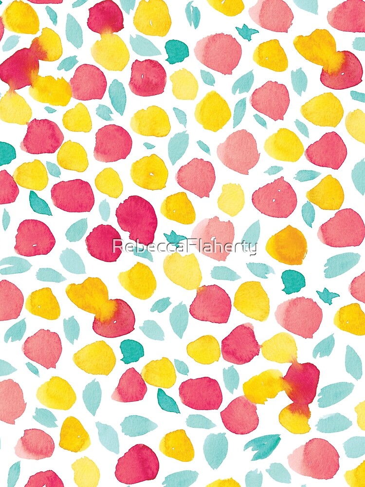 Ditsy Floral #1 | Peach, Yellow and Mint by RebeccaFlaherty T-Shirts, Hoodie, Sweatshirt | BlankRebels.com (Image 2)