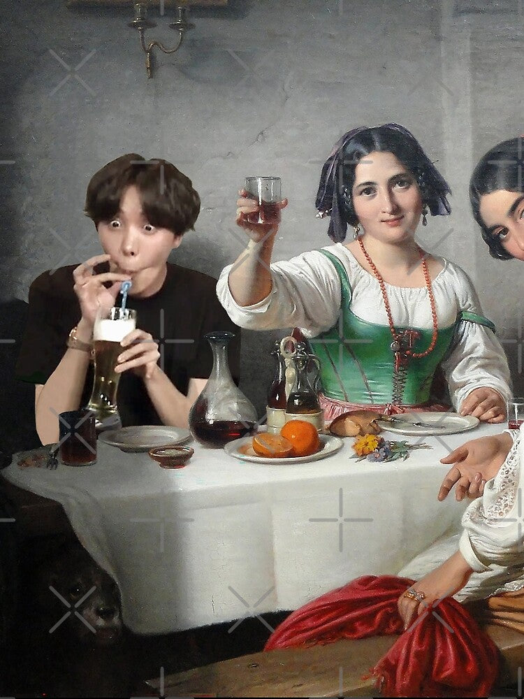 JHope Has a Drink by Maerlyn8 T-Shirts, Hoodie, Sweatshirt | BlankRebels.com (Image 2)