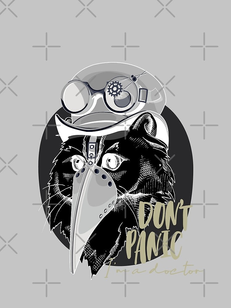 Steampunk Black Cat Plague Helmet by Voodoo Store Paranormal Collections T-Shirts, Hoodie, Sweatshirt (Image 2)
