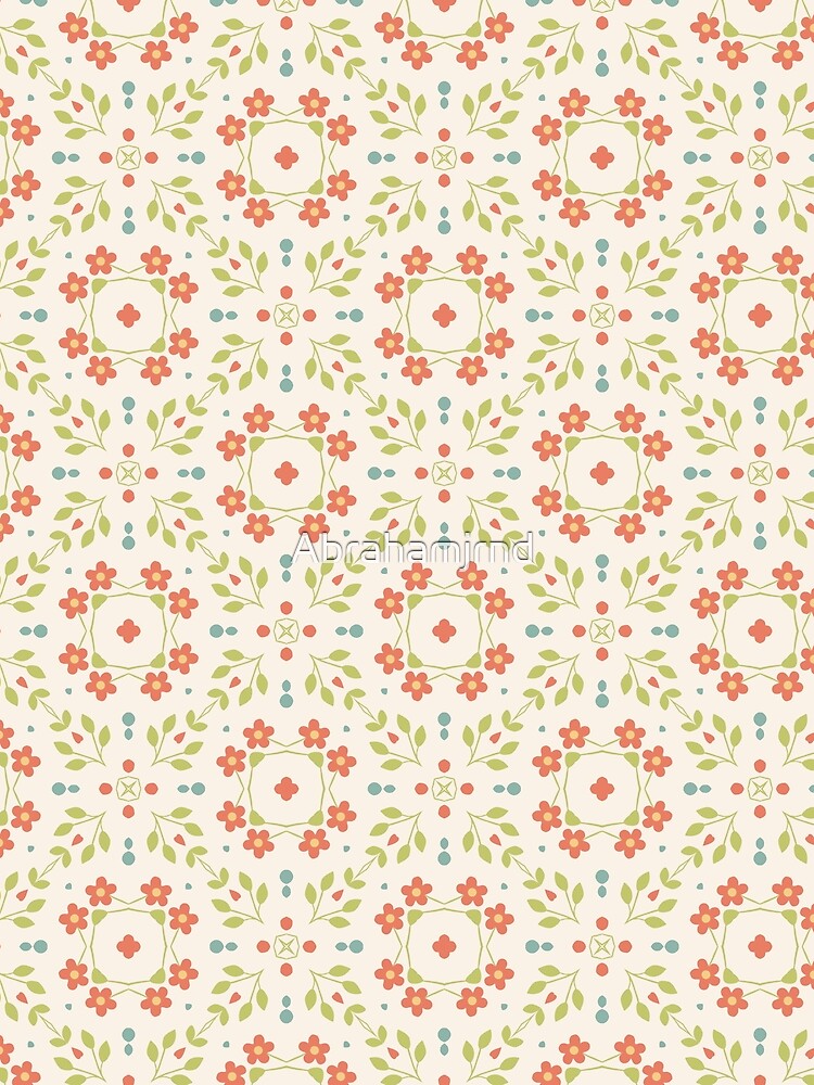 flowers art floral abstract seamless colorful repeat pattern by Abrahamjrnd T-Shirts, Hoodie, Sweatshirt (Image 2)