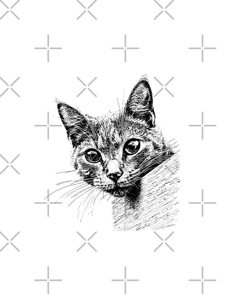 Scribble Cat Abstract Sketch Minimalist Cat Art Lover by MuniraWearify T-Shirts, Hoodie, Sweatshirt (Image 2)