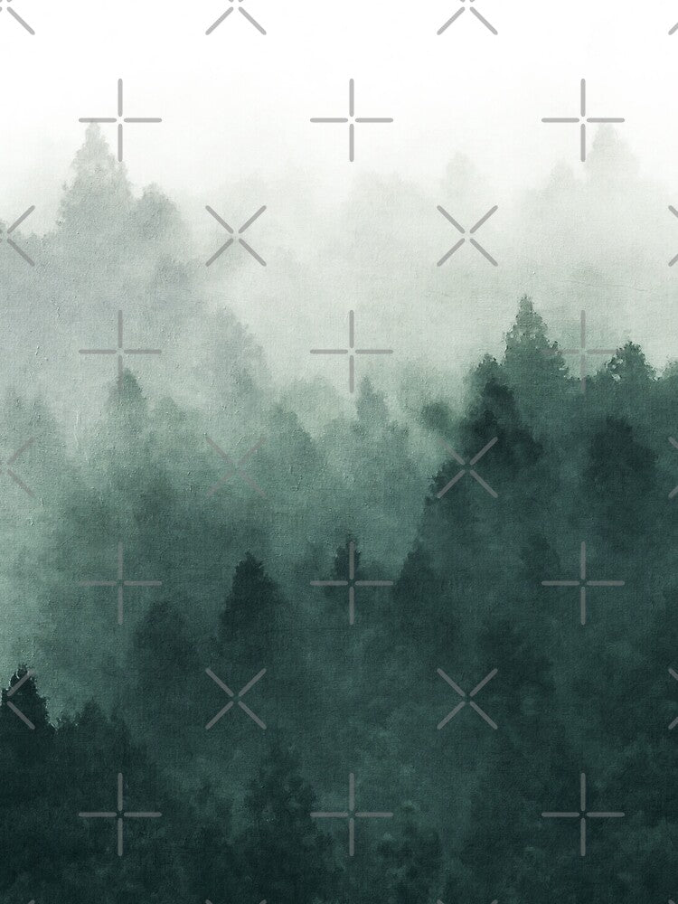 Misty Forest Drawing, Dark Green Misty forest, Misty Green Forest Aesthetic, Foggy Misty Green Forest Aesthetic... (Image 2)