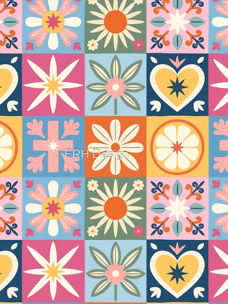 Modern Pastel Boho Floral Patchwork Quilt Seamless Pattern Folk Scandinavian Style by FRH Design ⭐⭐⭐⭐⭐... (Image 2)
