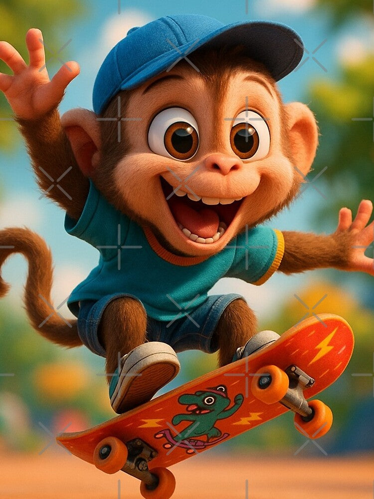 Skater Monkey by Sillytoe T-Shirts, Hoodie, Sweatshirt | BlankRebels.com (Image 2)