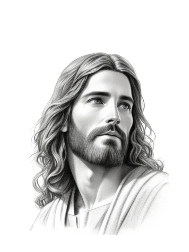 Jesus Christ's face in pencil sketch by Warih T-Shirts, Hoodie, Sweatshirt | BlankRebels.com (Image 2)
