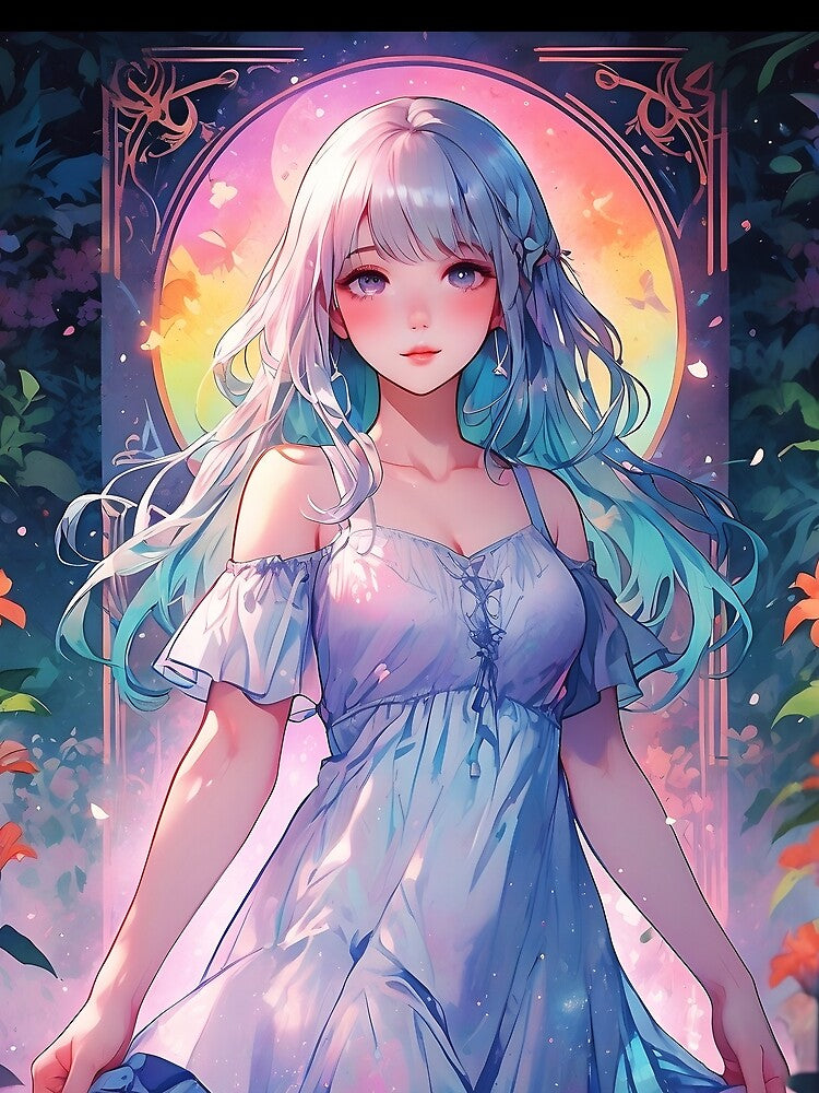 Anime Princess with Glowing sun by TheArtistOf2022
