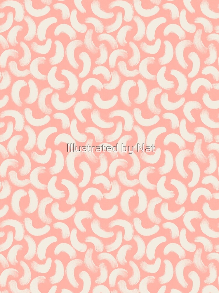 Boho gouache brush strokes in pastel coral by Illustrated by Nat T-Shirts, Hoodie, Sweatshirt | BlankRebels.com (Image 2)