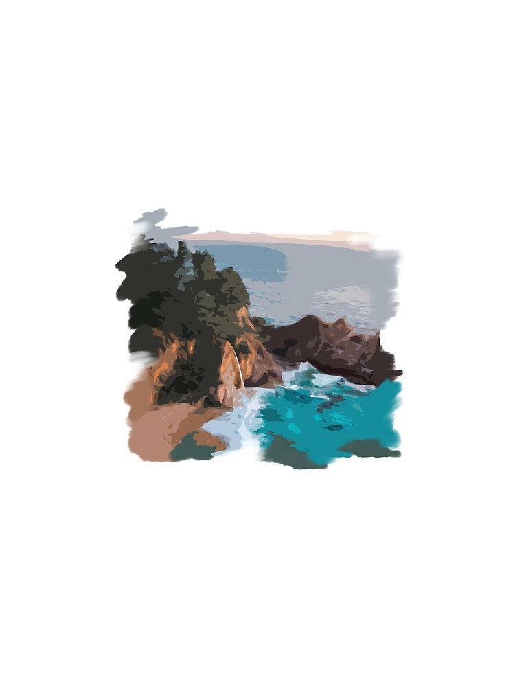 Sea/Ocean Coast View Sketch by AlexEex T-Shirts, Hoodie, Sweatshirt | BlankRebels.com (Image 2)