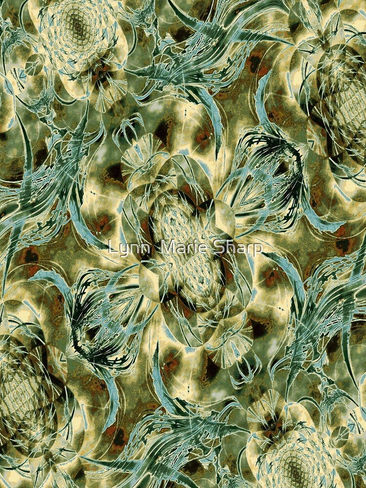 Floral Design In Aqua and Yellow by Lynn  Marie Sharp T-Shirts, Hoodie, Sweatshirt | BlankRebels.com (Image 2)