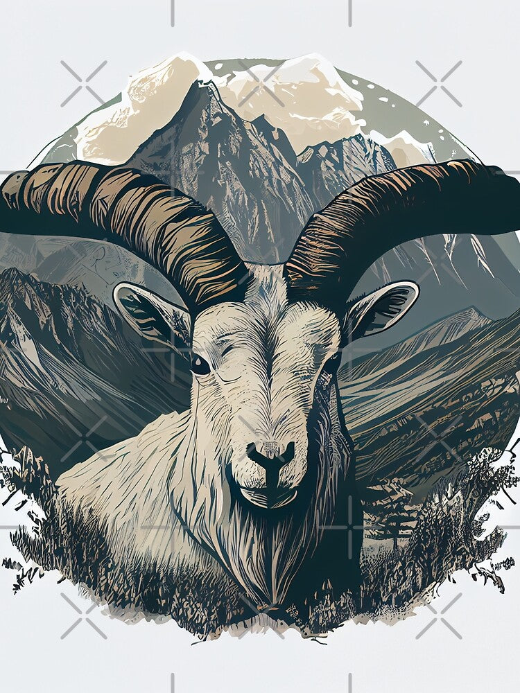 Rocky Ridge Mountain Goat by mcmtdesigns T-Shirts, Hoodie, Sweatshirt | BlankRebels.com (Image 2)