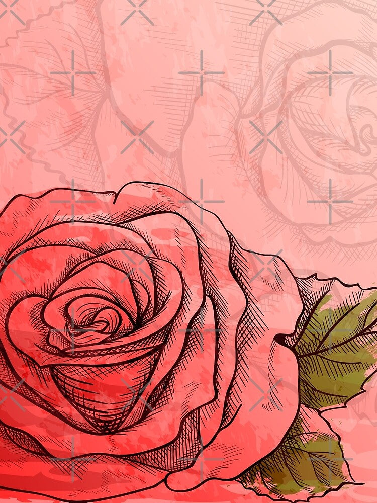 Sketch rose by Marta Jonina T-Shirts, Hoodie, Sweatshirt | BlankRebels.com (Image 2)