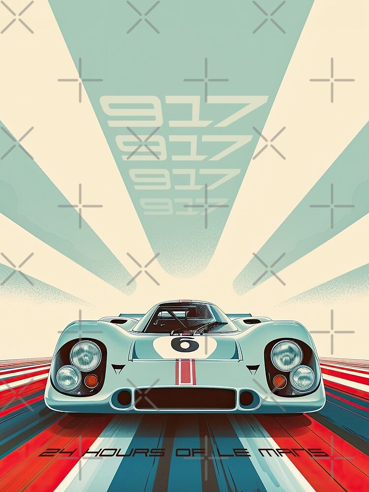 Porsche 917 24 Hours of Le Mans Race Car by blackdogshop T-Shirts, Hoodie, Sweatshirt | BlankRebels.com (Image 2)