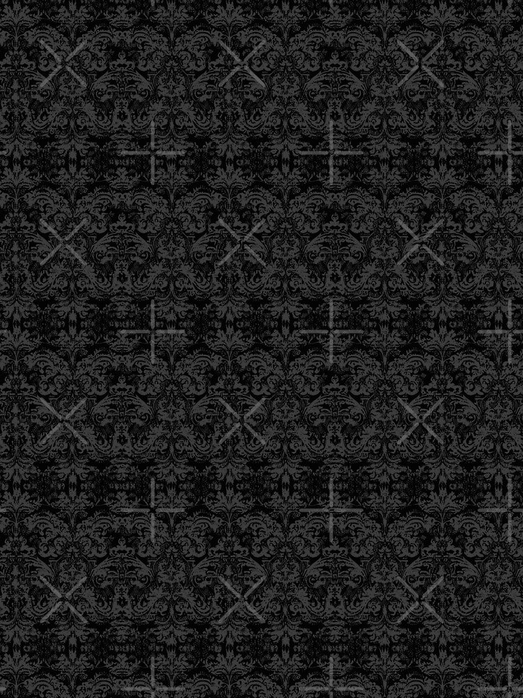 Very Vintage Grunge Damask in Black by SamJanner T-Shirts, Hoodie, Sweatshirt | BlankRebels.com (Image 2)