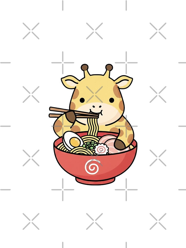 Giraffe ramen noodles japanese ramen food kawaii cute adorable by CheeseBlueprint T-Shirts, Hoodie, Sweatshirt (Image 2)