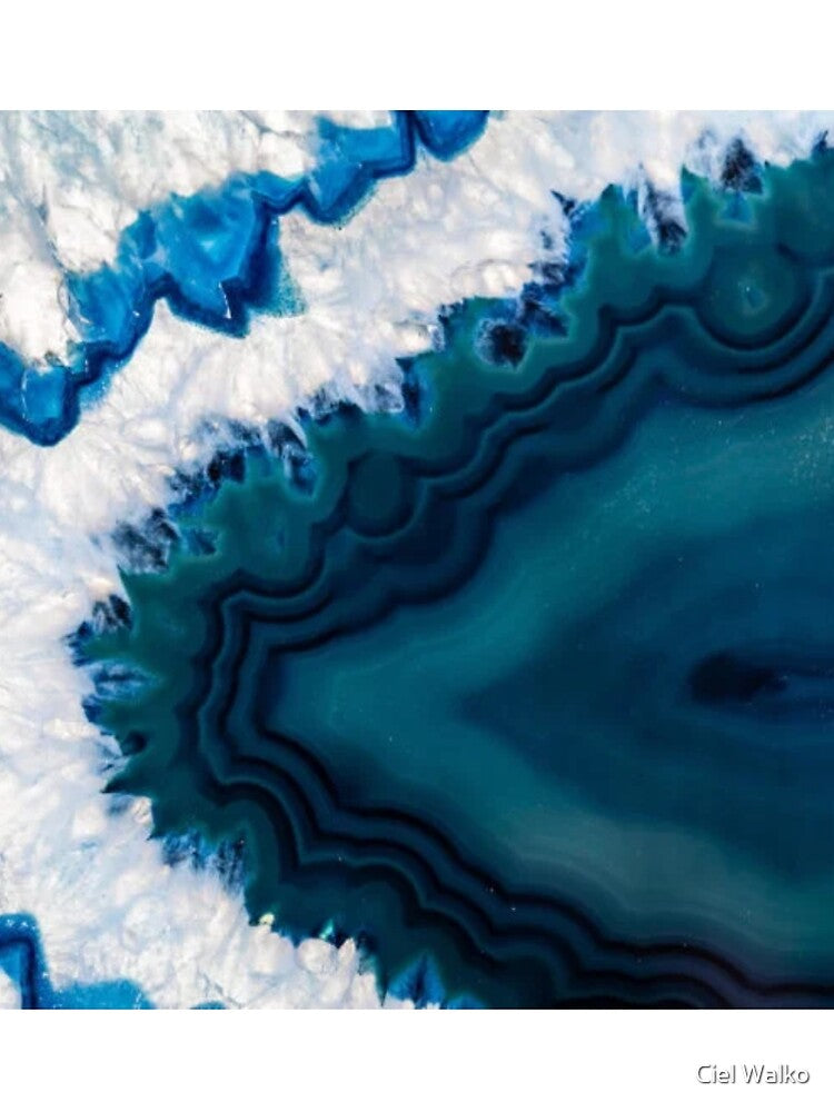 Blue Agate Geode by Ciel Walko T-Shirts, Hoodie, Sweatshirt | BlankRebels.com (Image 2)