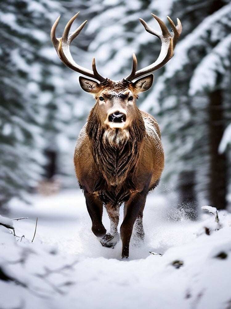 Snowy deer by Collection de trésors T-Shirts, Hoodie, Sweatshirt | BlankRebels.com (Image 2)