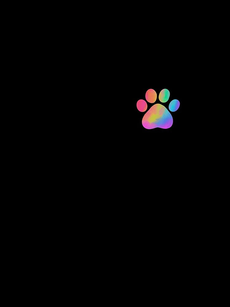 Rainbow paw print by cwoodAZ T-Shirts, Hoodie, Sweatshirt | BlankRebels.com (Image 2)