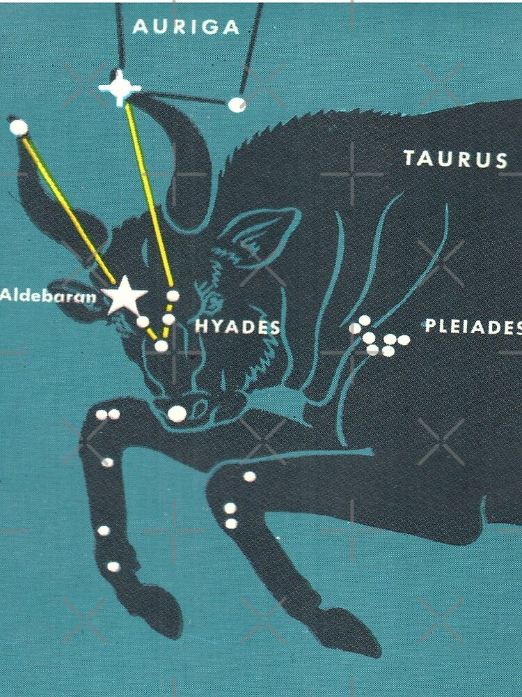 Taurus Constellation - Vintage Star Map by elevens T-Shirts, Hoodie, Sweatshirt | BlankRebels.com (Image 2)
