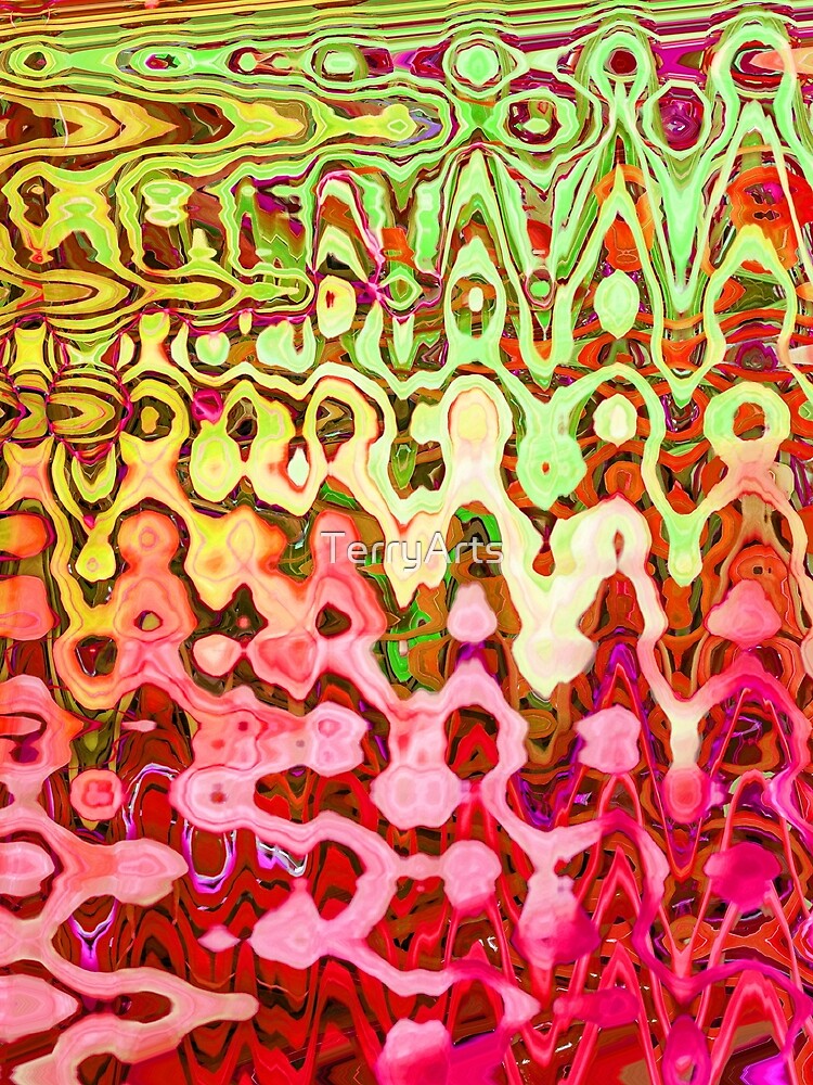 Hippie Style Abstract Groovy Exotic Colors Happy Maximalism for Eccentric Flashy Maximalist 2 of 4 by Beachy... (Image 2)